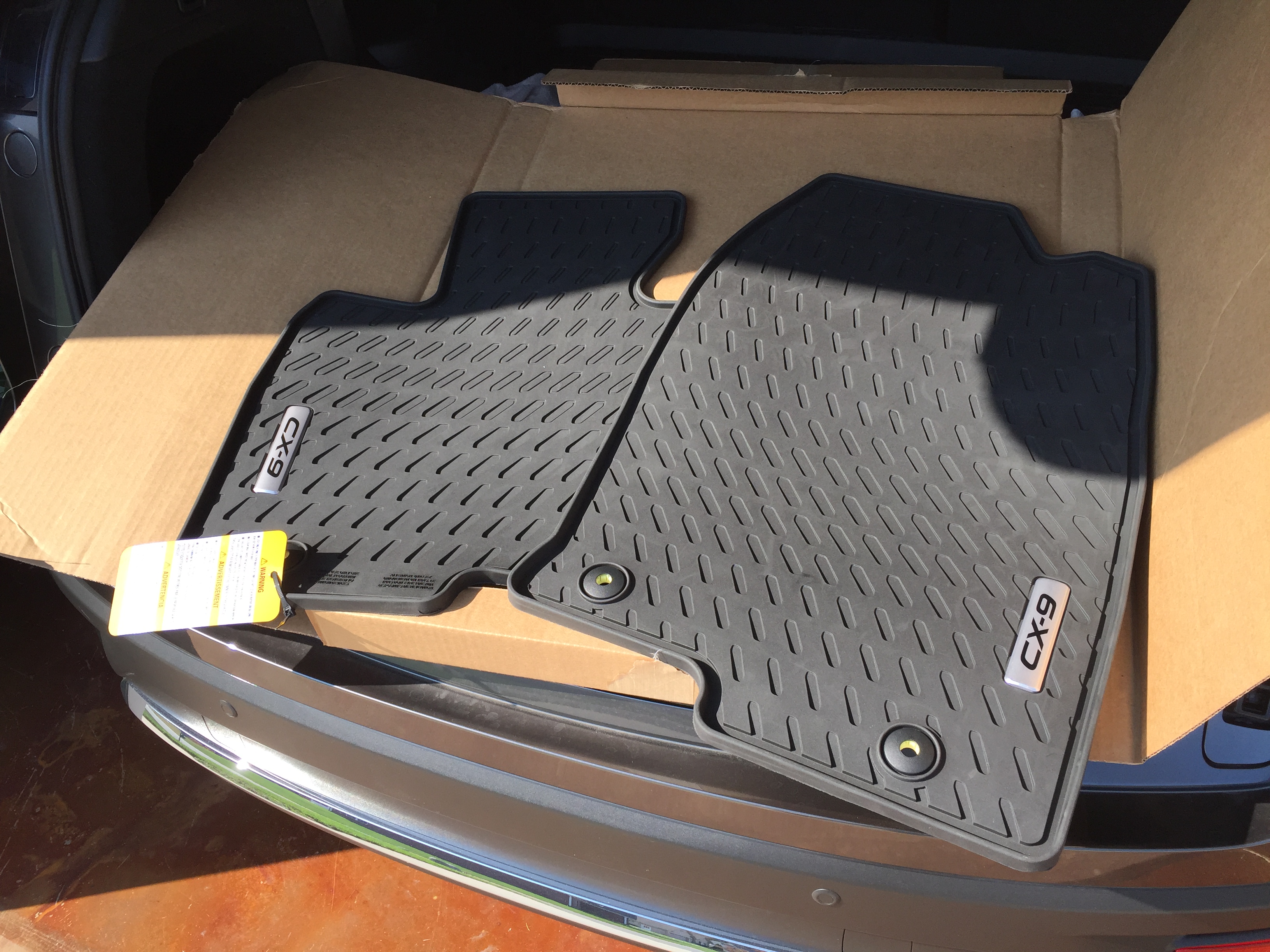 2016 CX-9 All Weather Mats - Page 2 - Mazda Forum - Mazda Enthusiast Forums